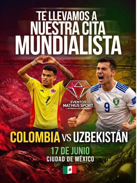 Fifa Copa Mundial 2026 - Colombia vs Uzbekistán